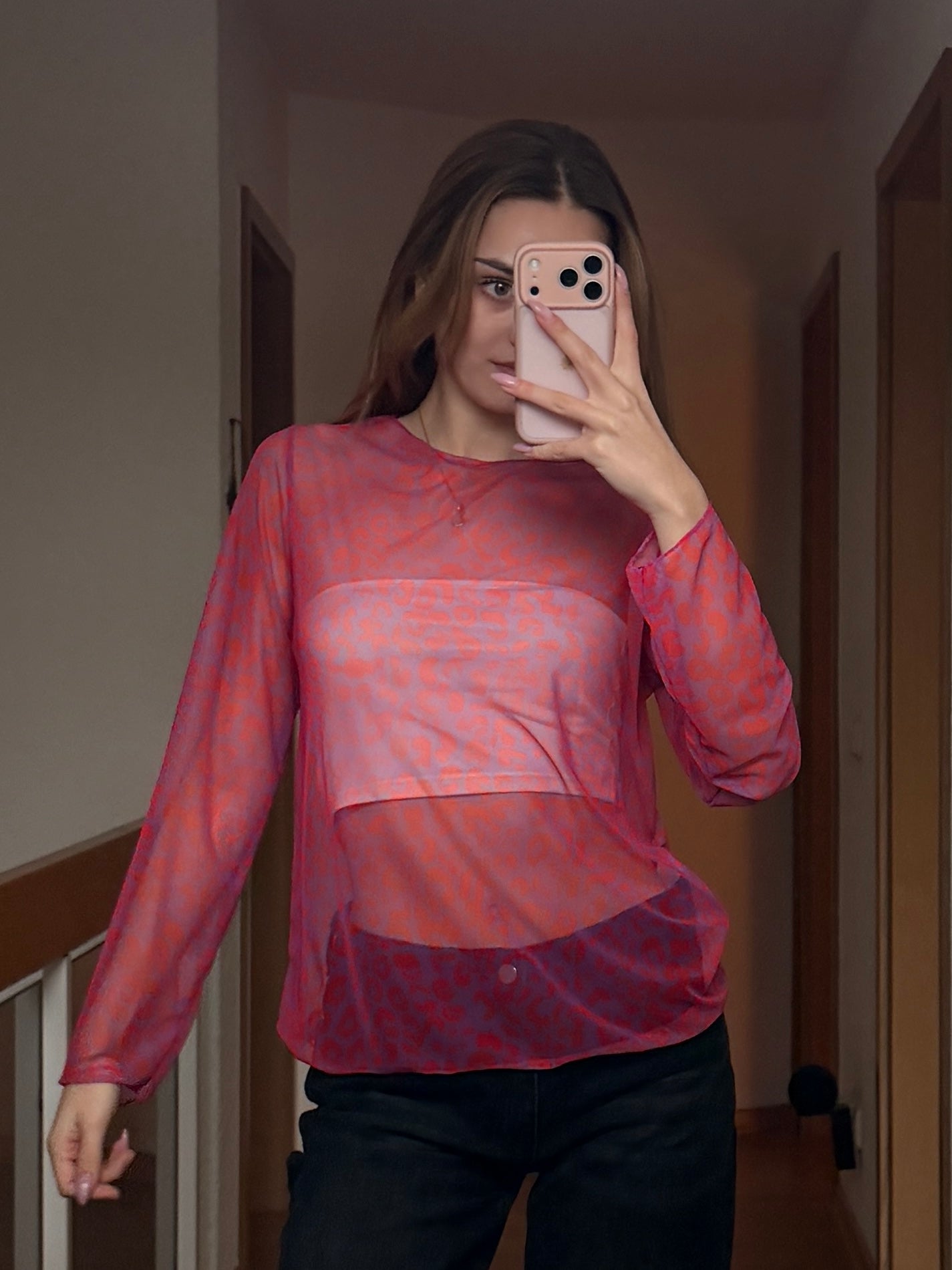 Mesh Oberteil 'MUSE' pink