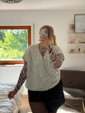 Oversize Weste 'Cozy' Grau