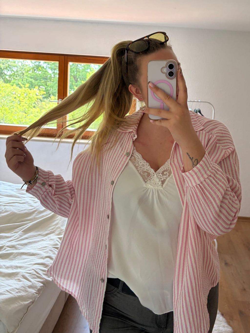 Musselin Bluse