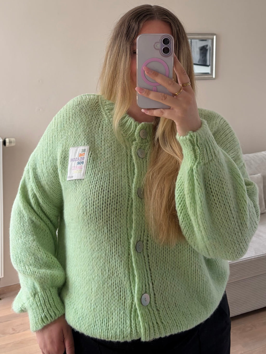 Cardigan 'be the reason' Mint