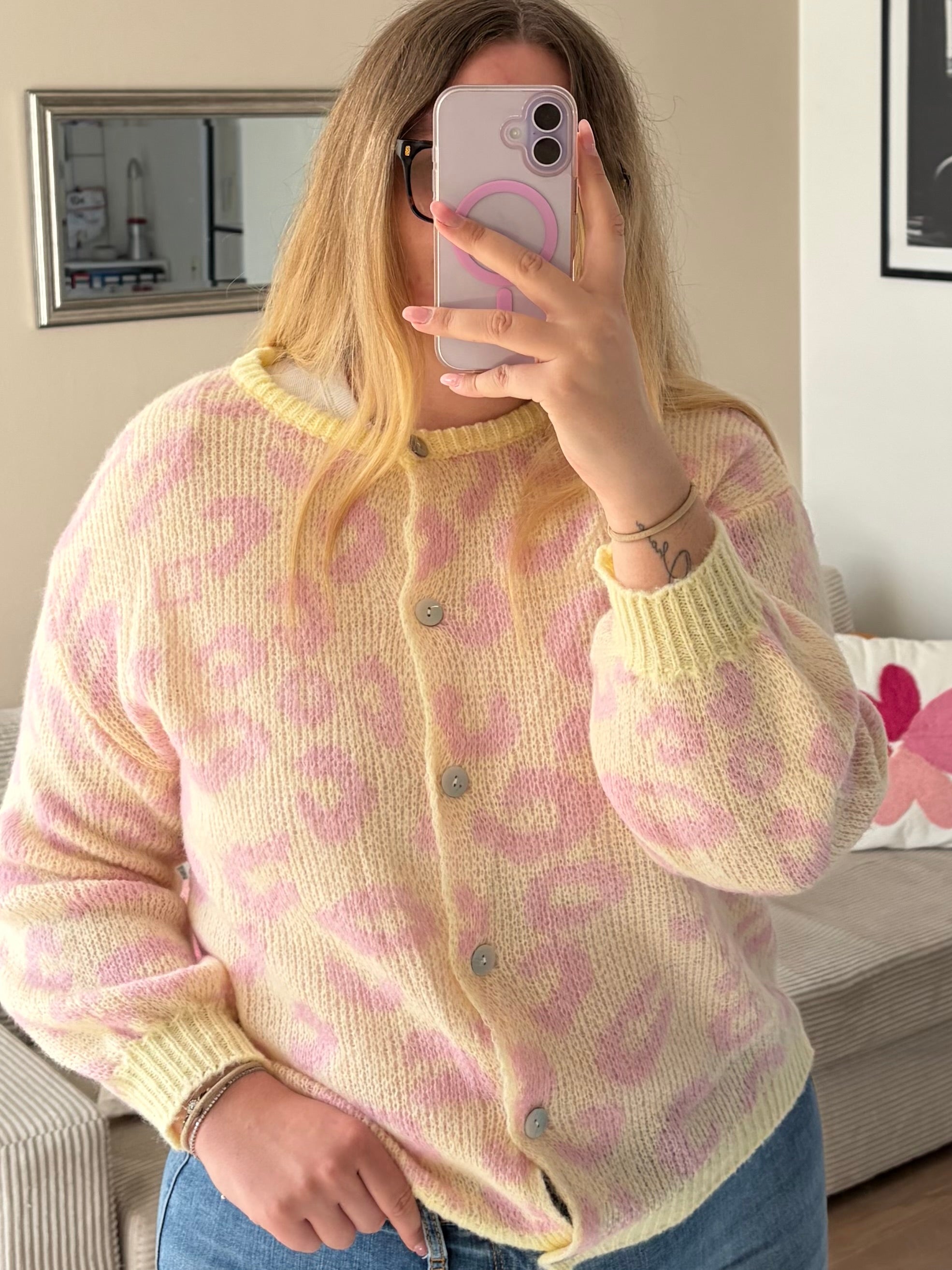 Leo Cardigan 'Peaches'