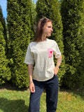 T-Shirt 'LOVE' in Beige