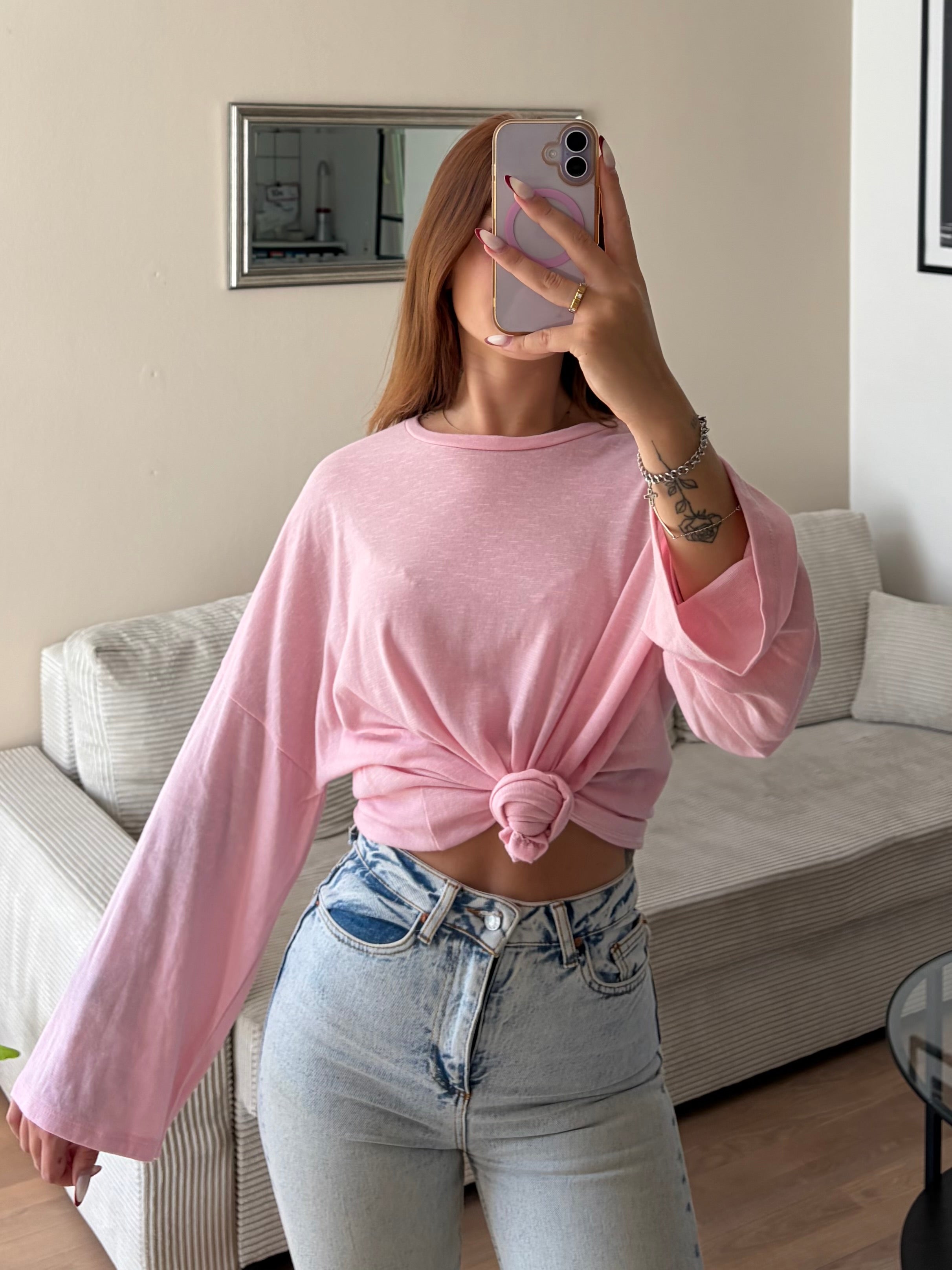 Longsleeve aus Baumwolle