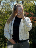 Zip Jacke 'Polka-Dot'