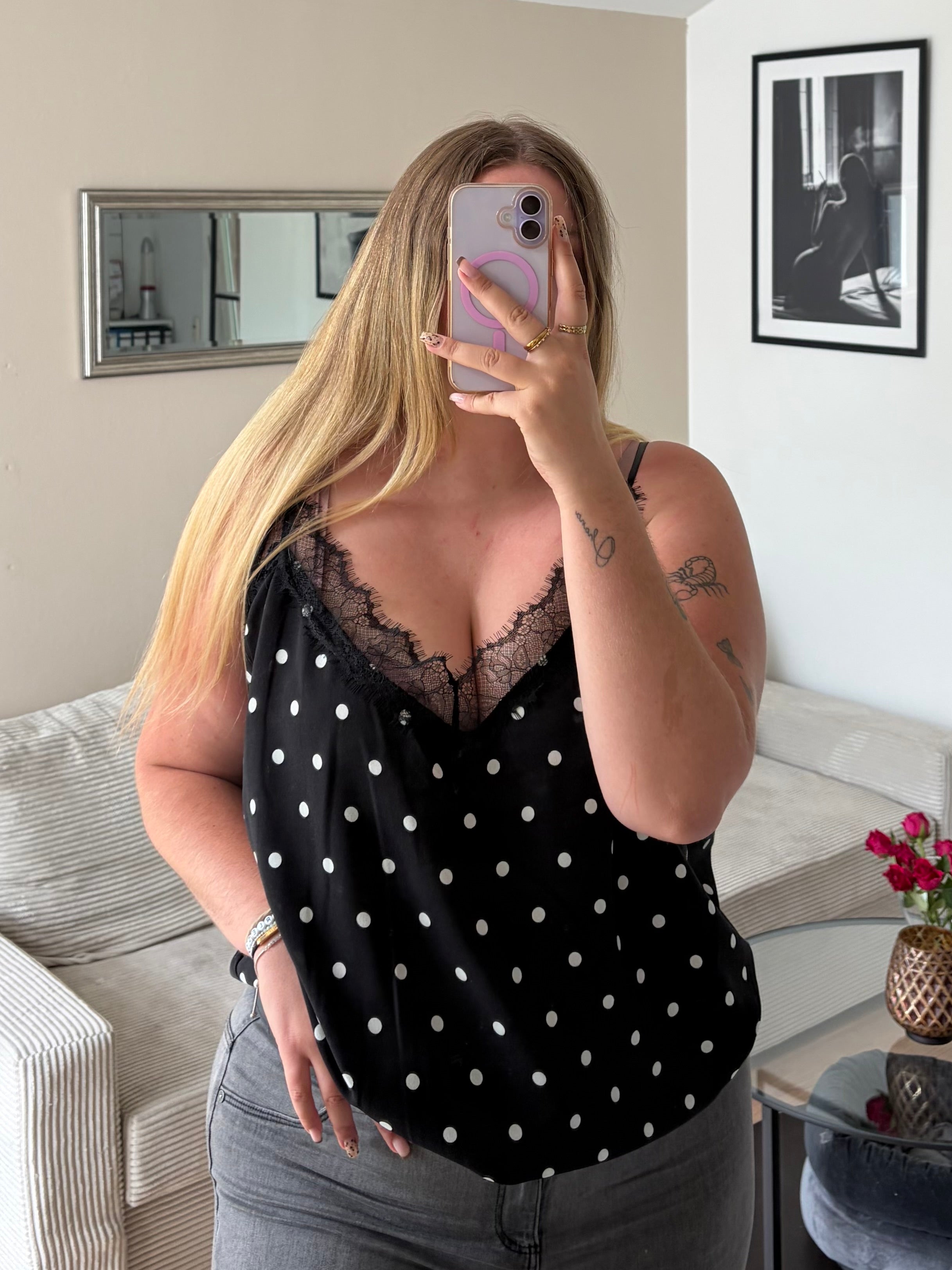 Polka Dot Top / Kleid