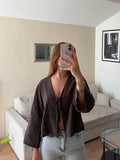 Leinen Bluse