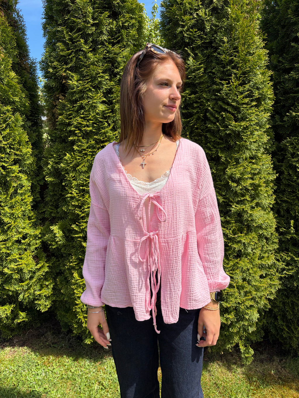 Musselin Bluse 'Butter'