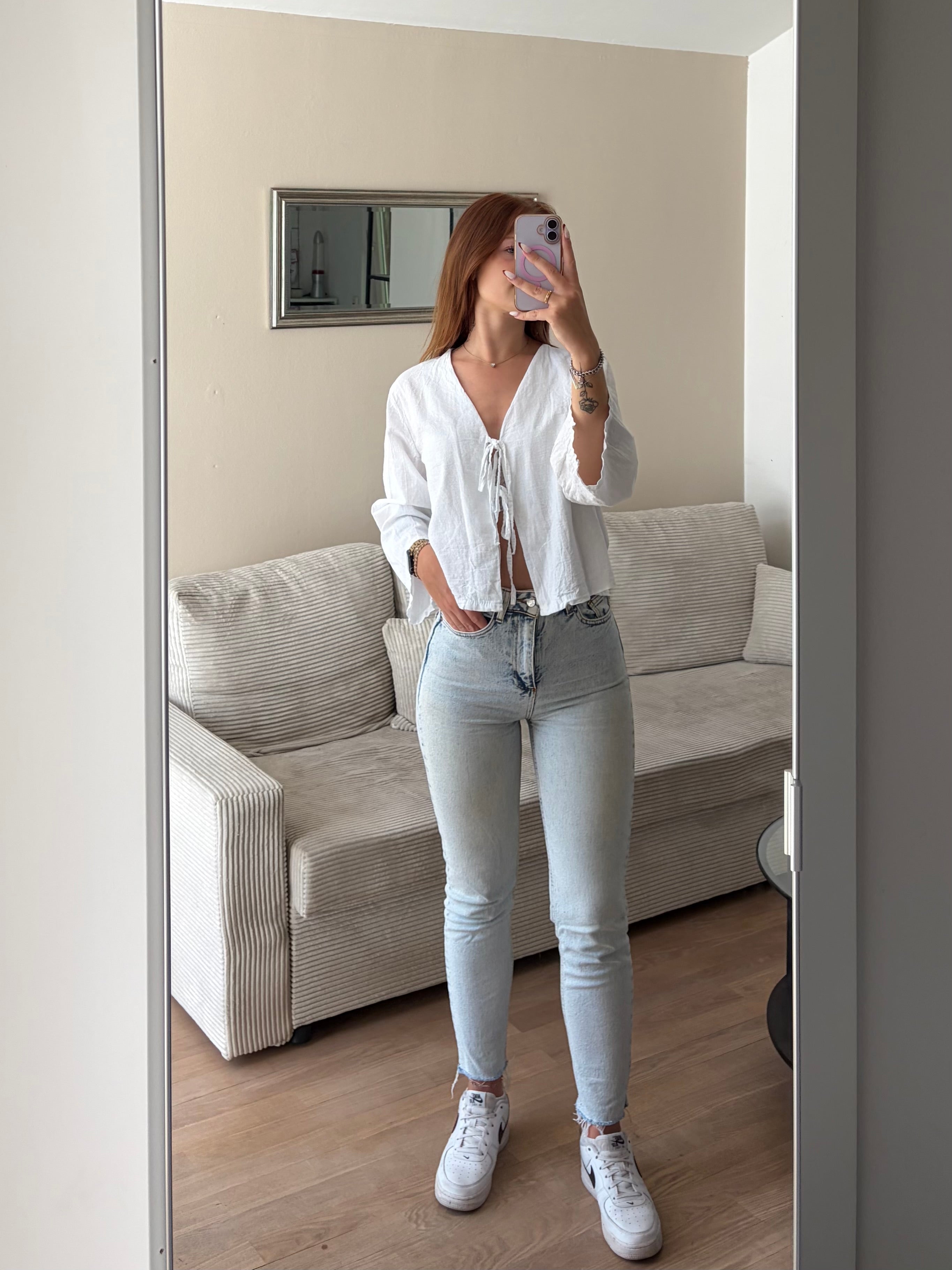 Leinen Bluse