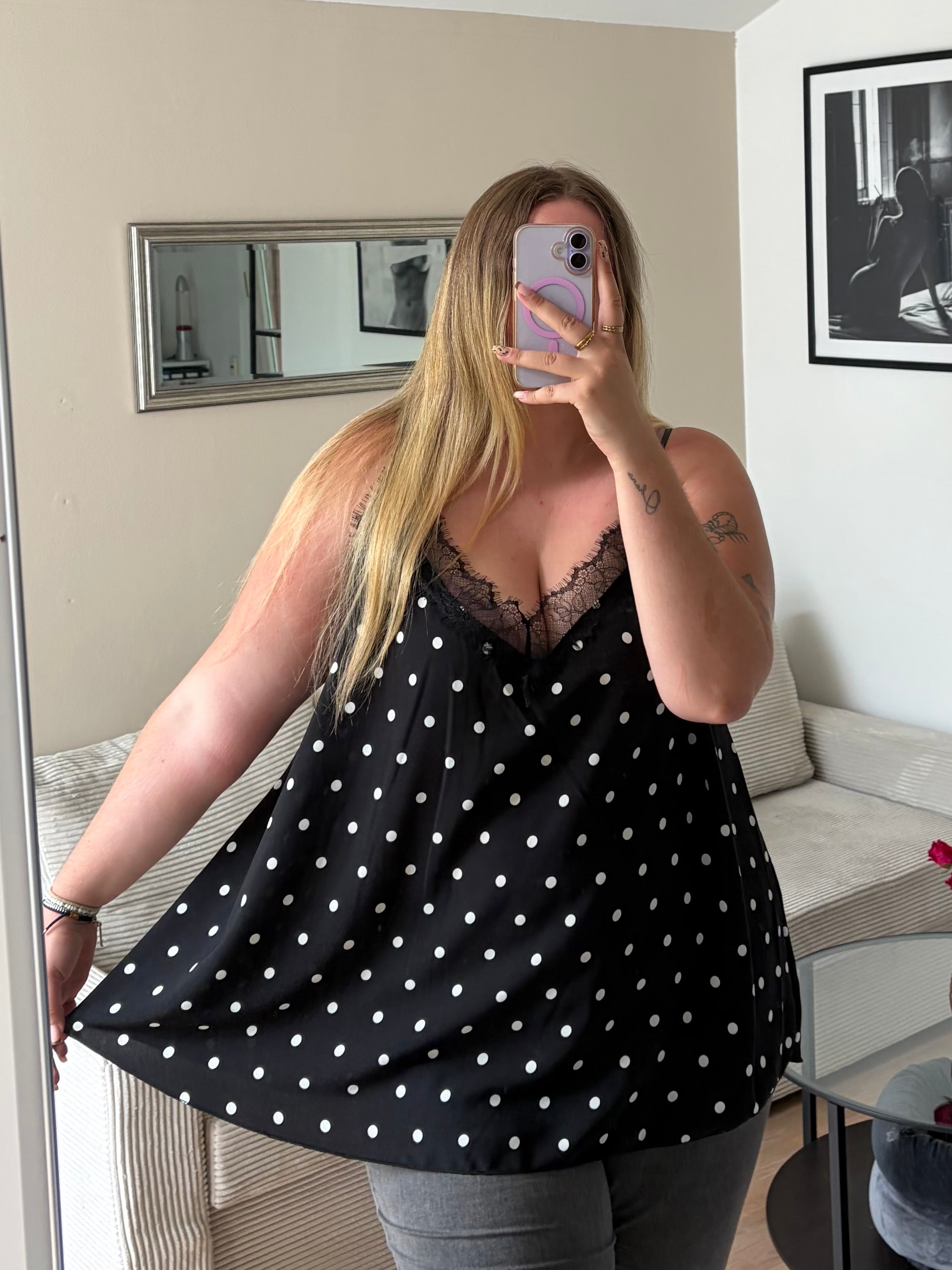 Polka Dot Top / Kleid
