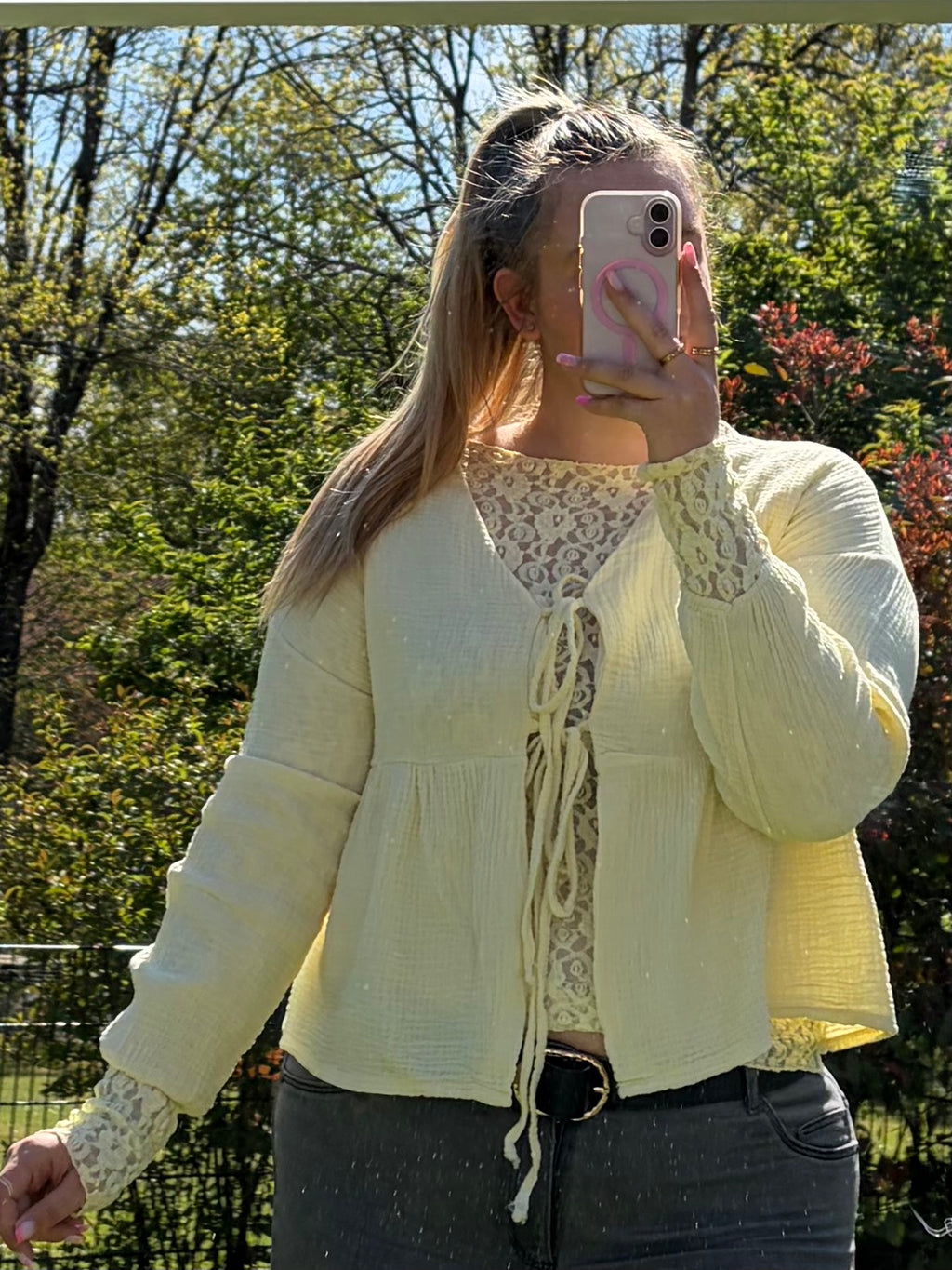 Musselin Bluse 'Butter'