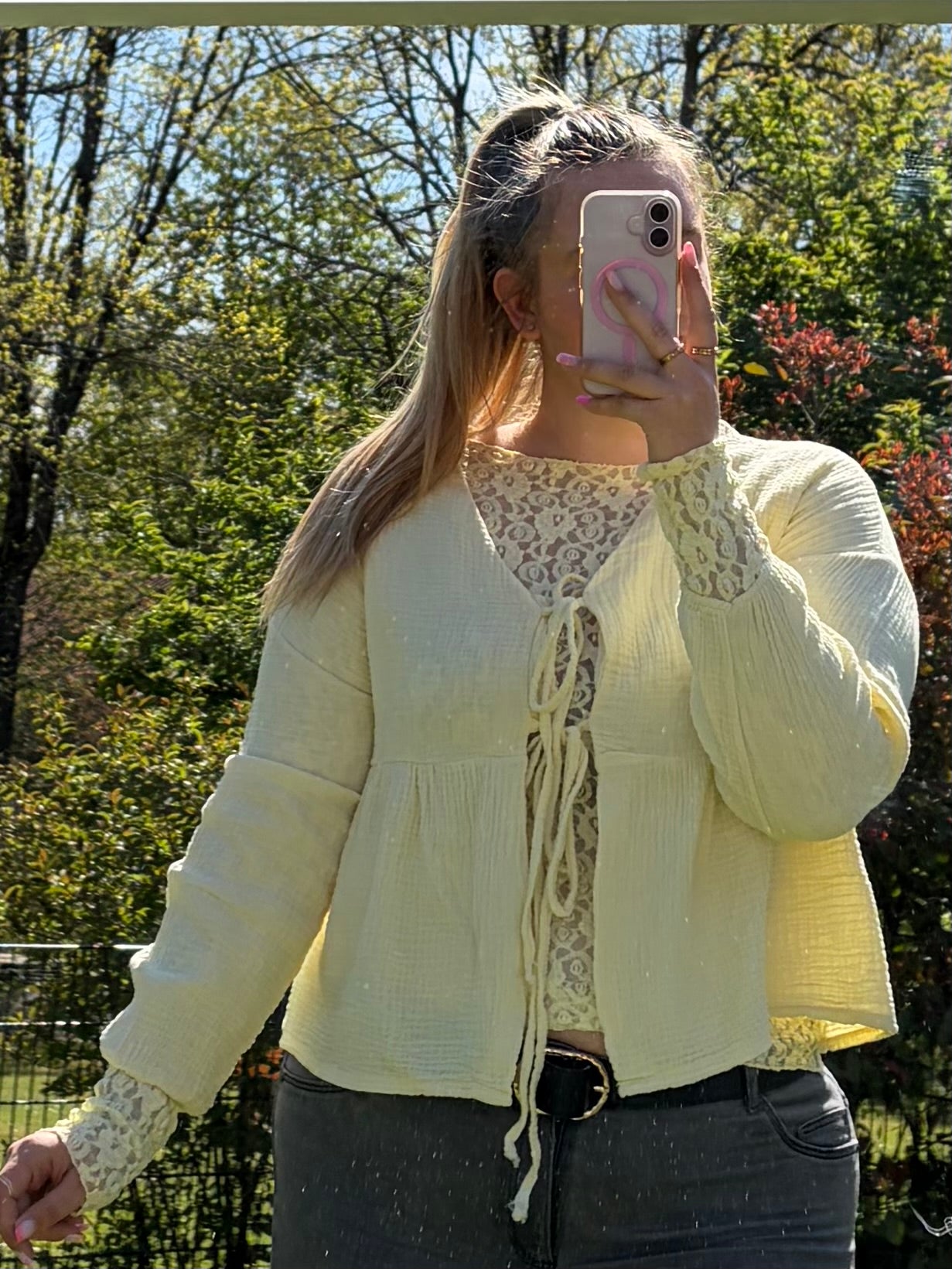 Musselin Bluse 'Butter'