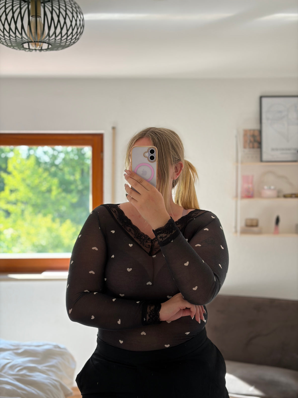 Longsleeve „Lacey“ Schwarz