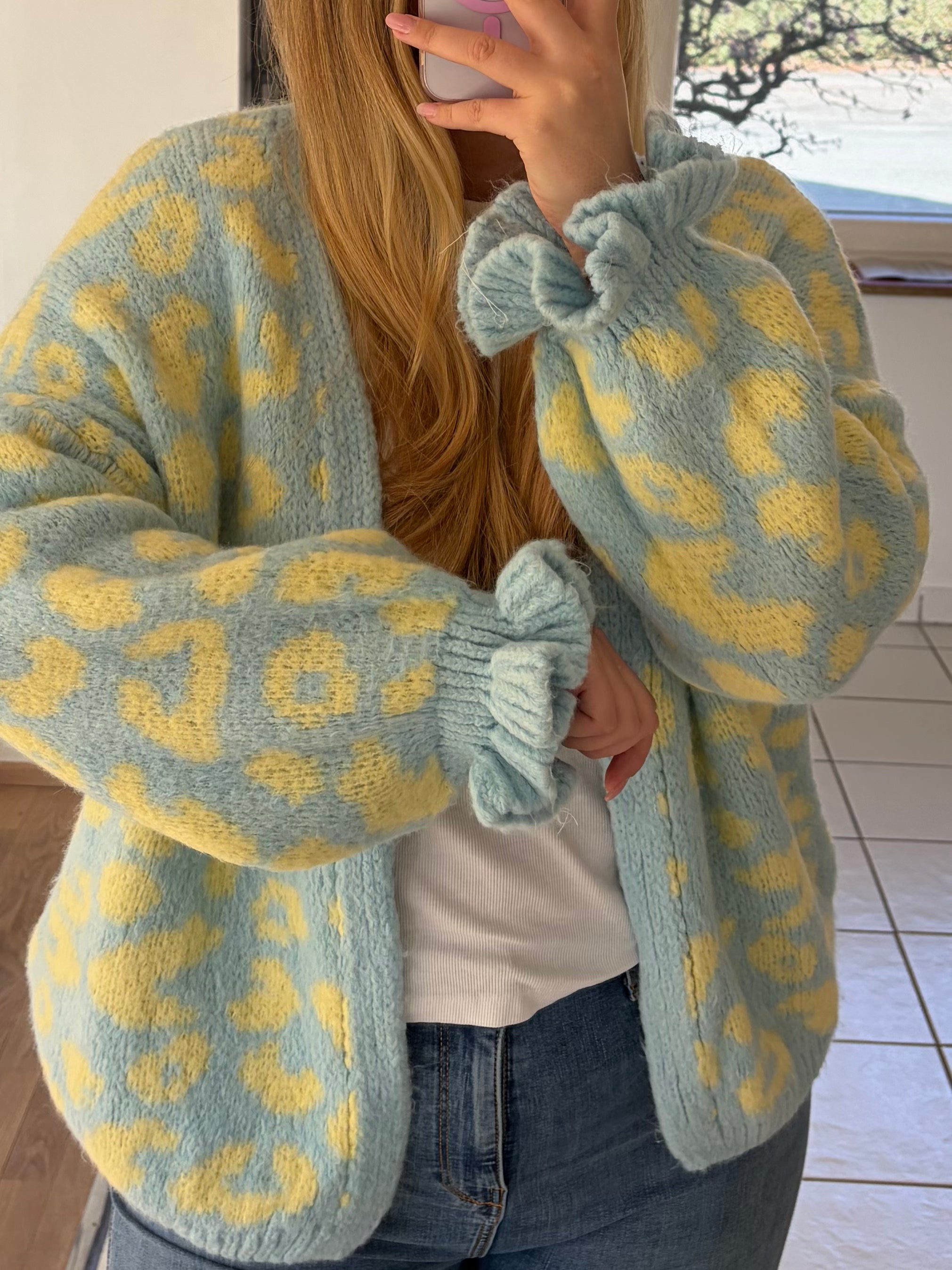 Cardigan 'SAVAGE' blau